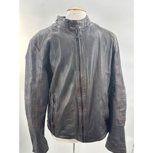 Mauritius men’s lamb skin leather jacket XXL